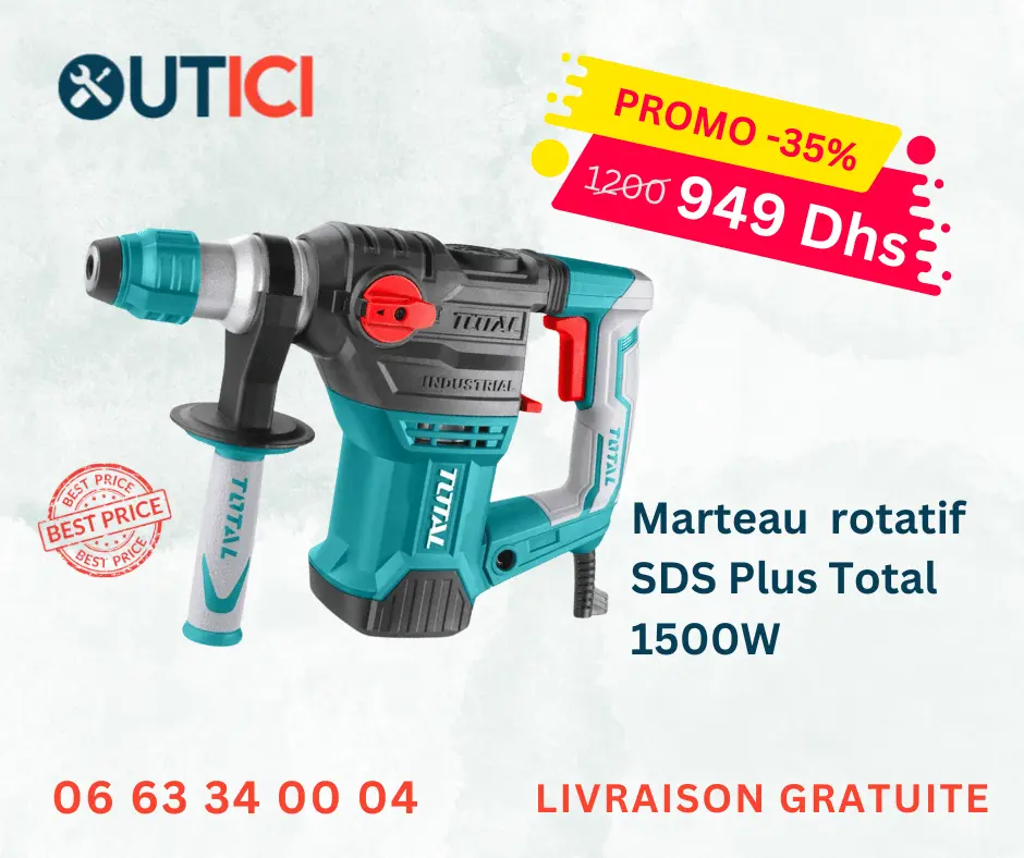 marteau rotatif 1500w sds plus