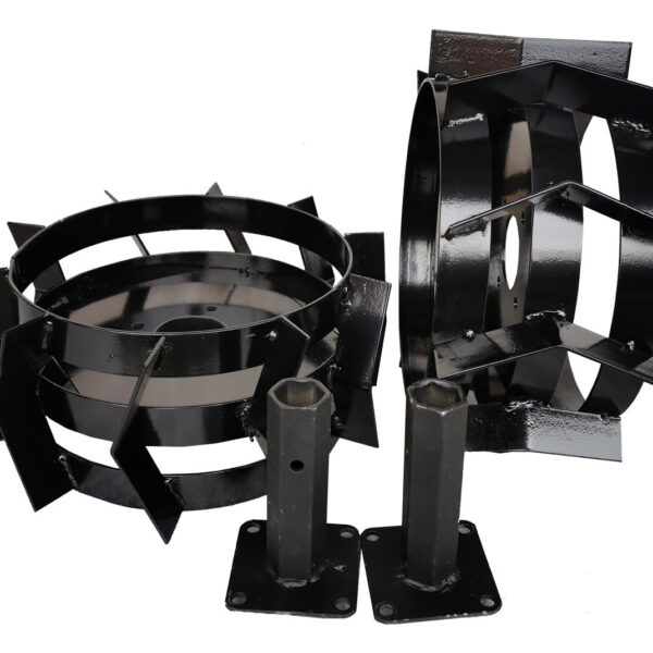 JEU DE 2 ROUES MÉTALLIQUES POUR MOTOCULTEUR “Vito”
