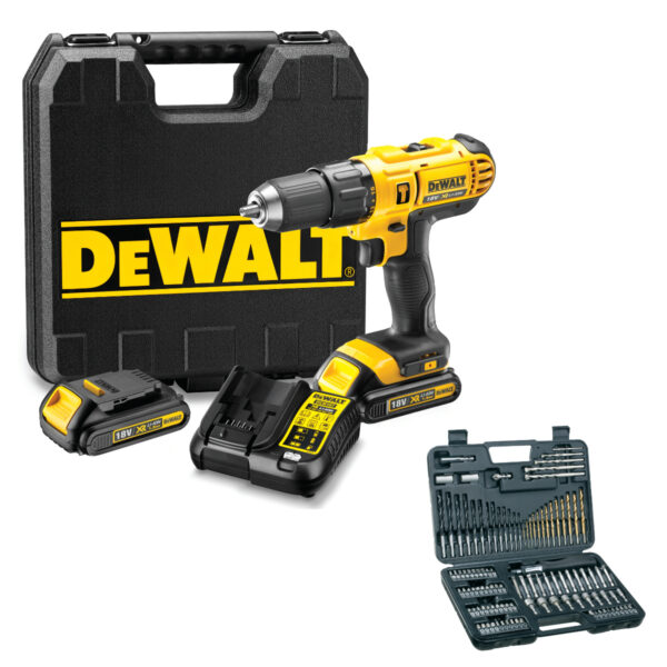 Perceuse visseuse percussion “Dewalt” 18V 1.5Ah+100 Acc