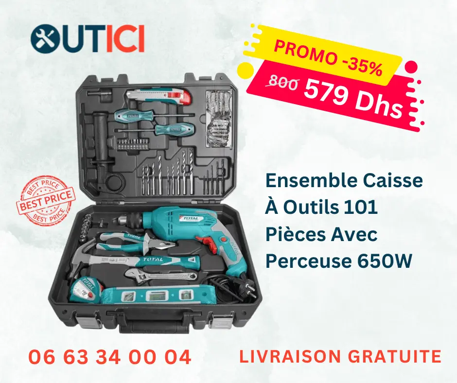 Perceuse 650W,perceuse dewalt 650w,perceuse bosch 650w,Perceuse total 650W,perforateur total 650w,Ensemble Caisse