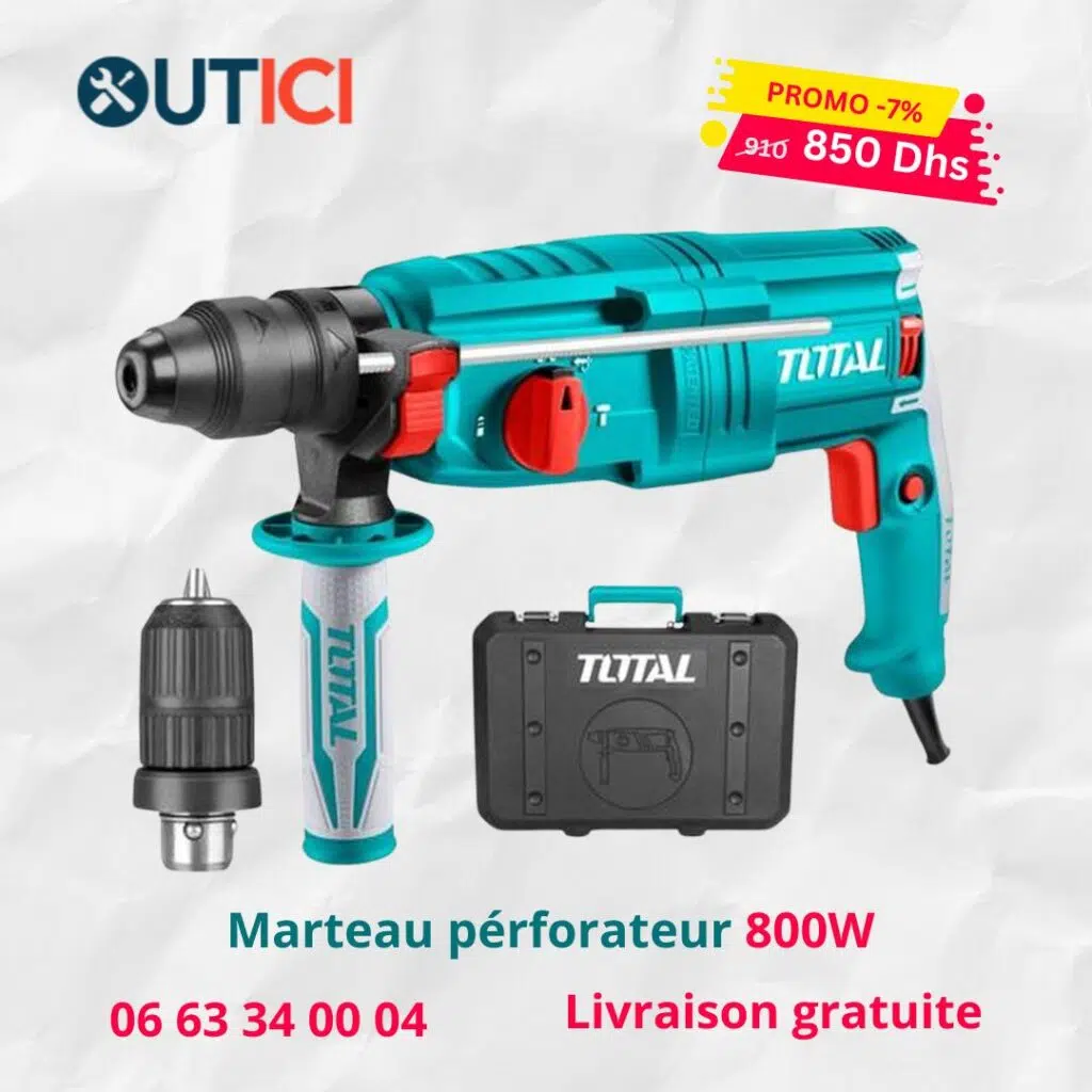 marteau pérforateur 800w total