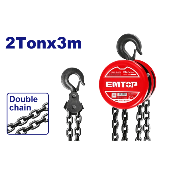 PALAN A CHAINE  2T 3M EMTOP ECBK120