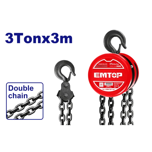 PALAN A CHAINE  3T 3M EMTOP ECBK130