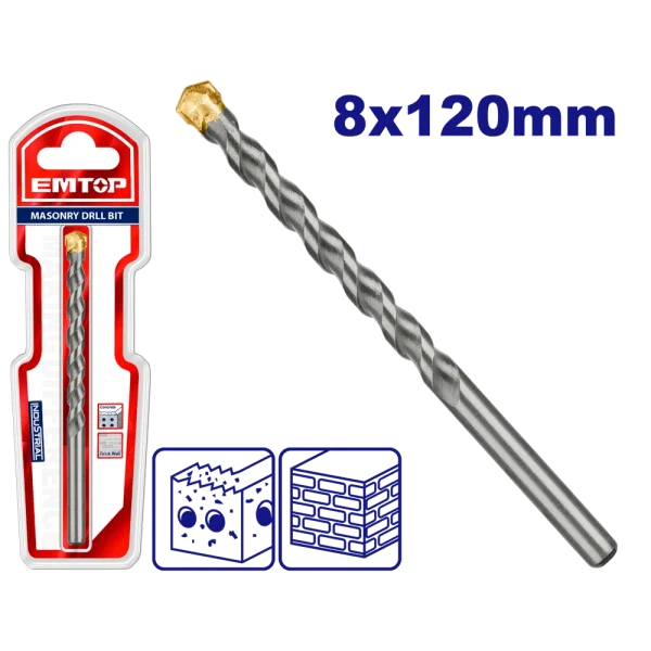MECHE A BETON 8*120 TCT EMTOP ECDB020812