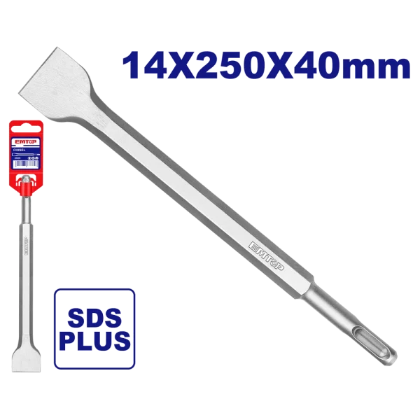 BURIN PLAT SDS PLUS 14X250X40MM EMTOP ECHS132501