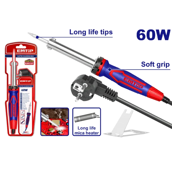 FER A SOUDER 60W AVEC SUPPORT EMTOP EESL6010