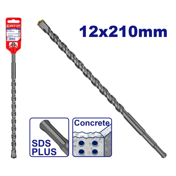 MECHE SDS PLUS Ø12X210MM  EMTOP EHDR11203