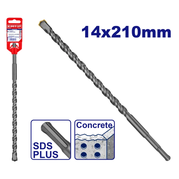 MECHE SDS PLUS Ø14X210MM  EMTOP EHDR11403