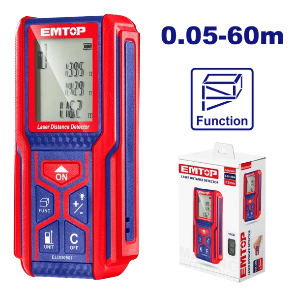 TELEMETRE LASER 60M EMTOP ELDD0601