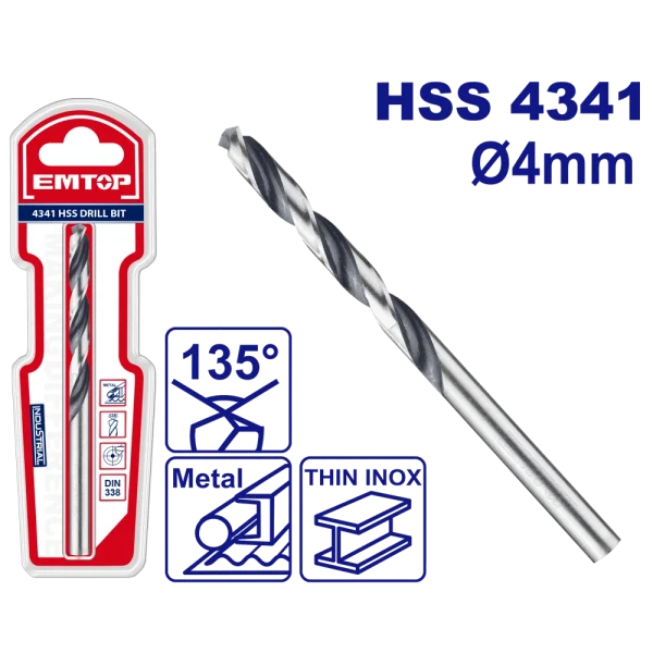 MECHE METAL HSS Ø 4MM EMTOP ETDB310402