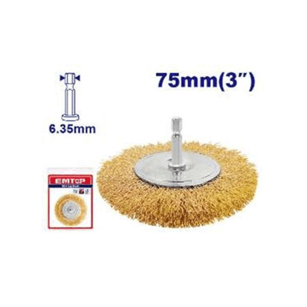 BROSSE METALIQUE CIRCULAIRE A TIGE EMTOP EWCB40751